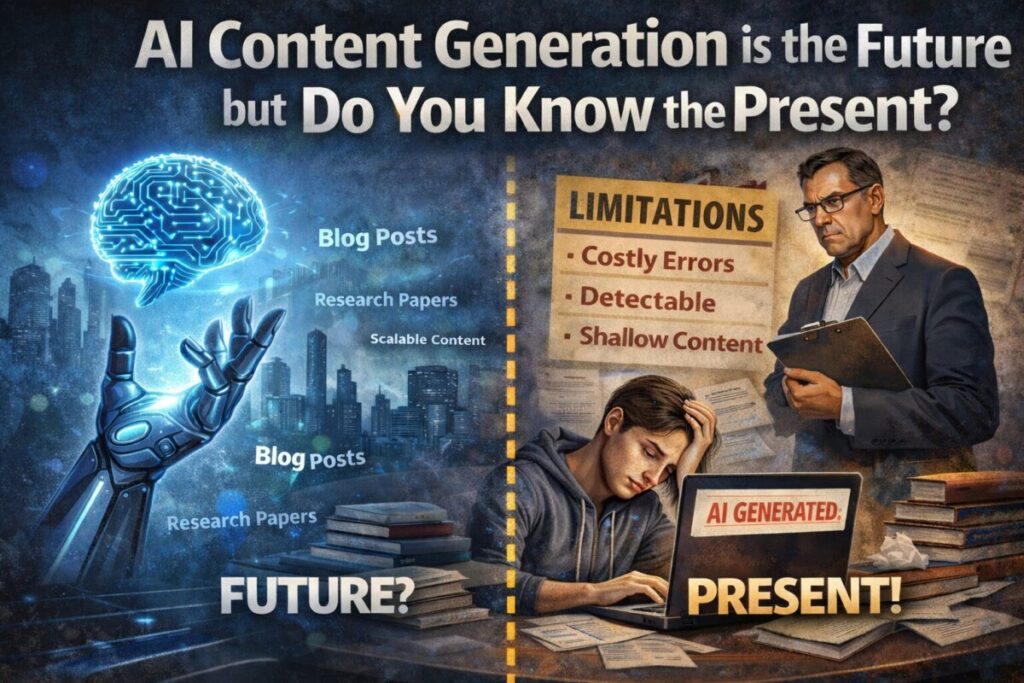 A header for AI content generation is the future and the present