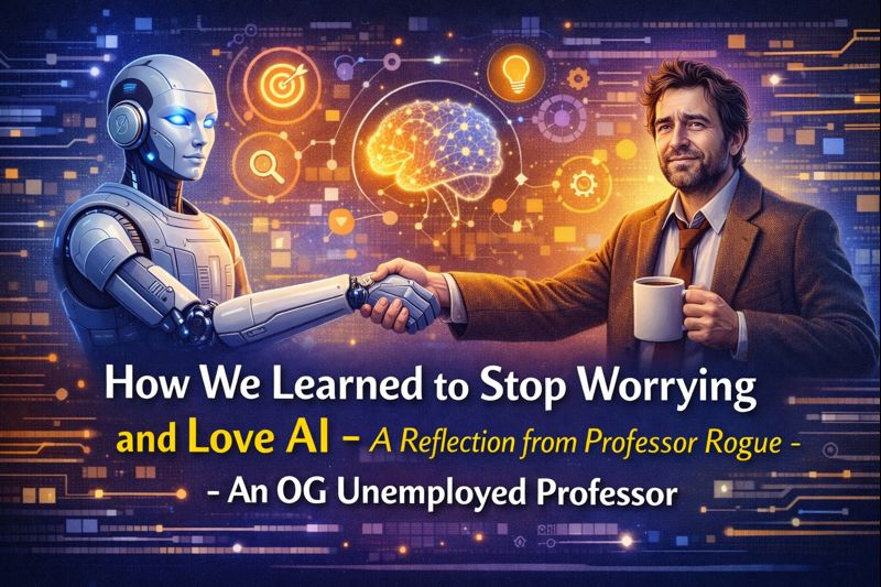 How We Learned to Stop Worrying and Love AI – A Reflection from Professor Rogue – An OG Unemployed Professor