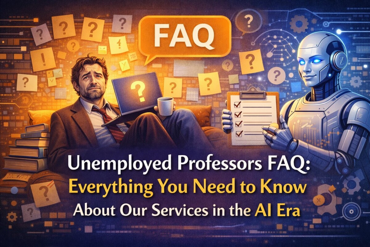 Unemployed Professors FAQ: Everything You Need to Know About Our Services in the AI Era