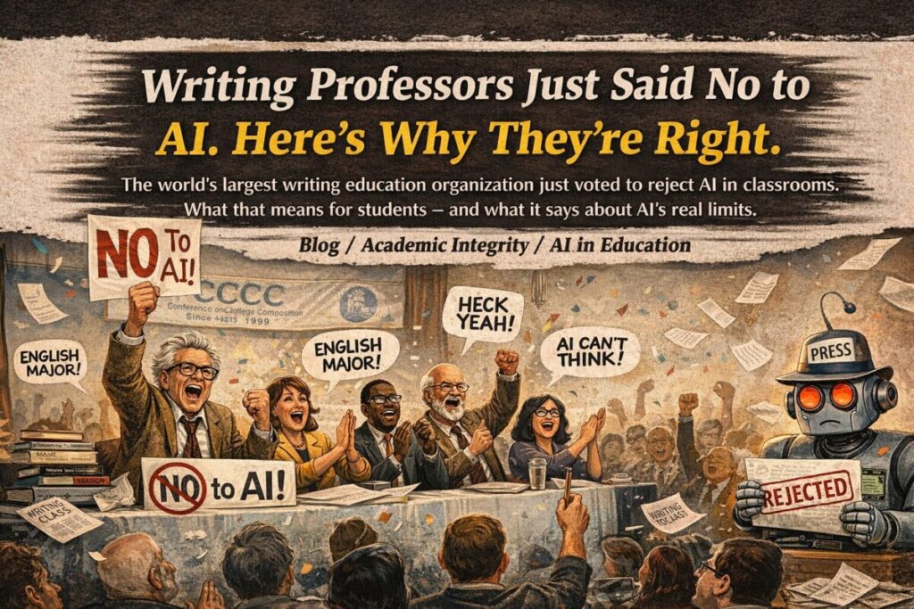 Writing Professors Just Said No to Ai Writing