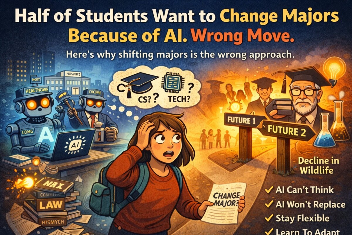 Half of Students Want to Change Majors Because of AI. Wrong Move.