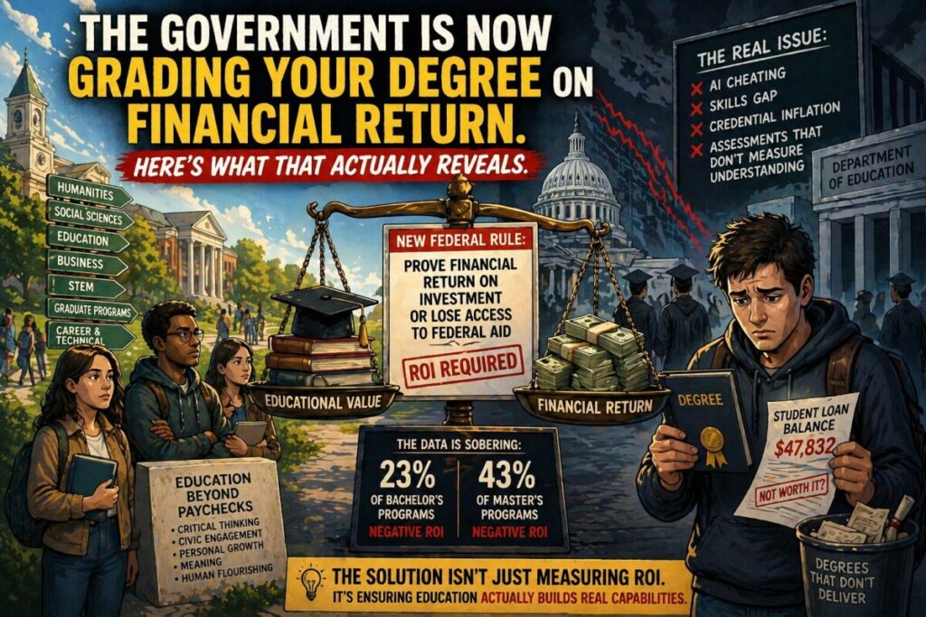 The Government Is Now Grading Your Degree on Financial Return. Here’s What That Actually Reveals header image